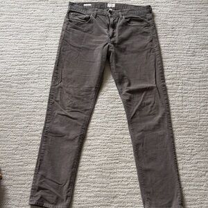 J. Crew Men's Slim Straight Jeans in Charcoal